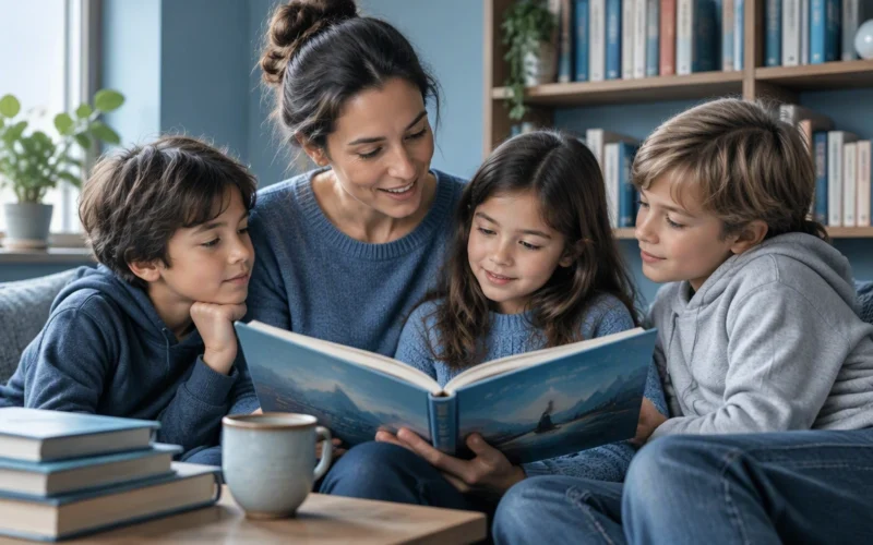 parent and child reading time
